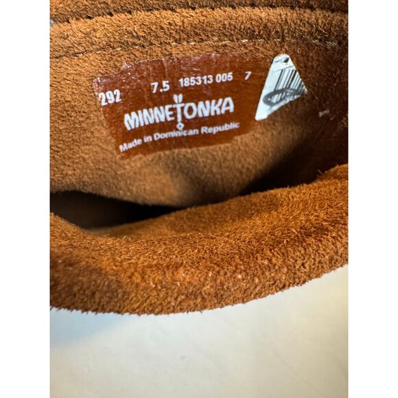 Minnetonka High Top Brown Suede Back Zip Boot Women’s 7.5 - Picture 8 of 8
